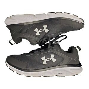 Under‎ Armour Charged Assert 9 Sneakers Womens Size 7.5 Black White 3024591-001